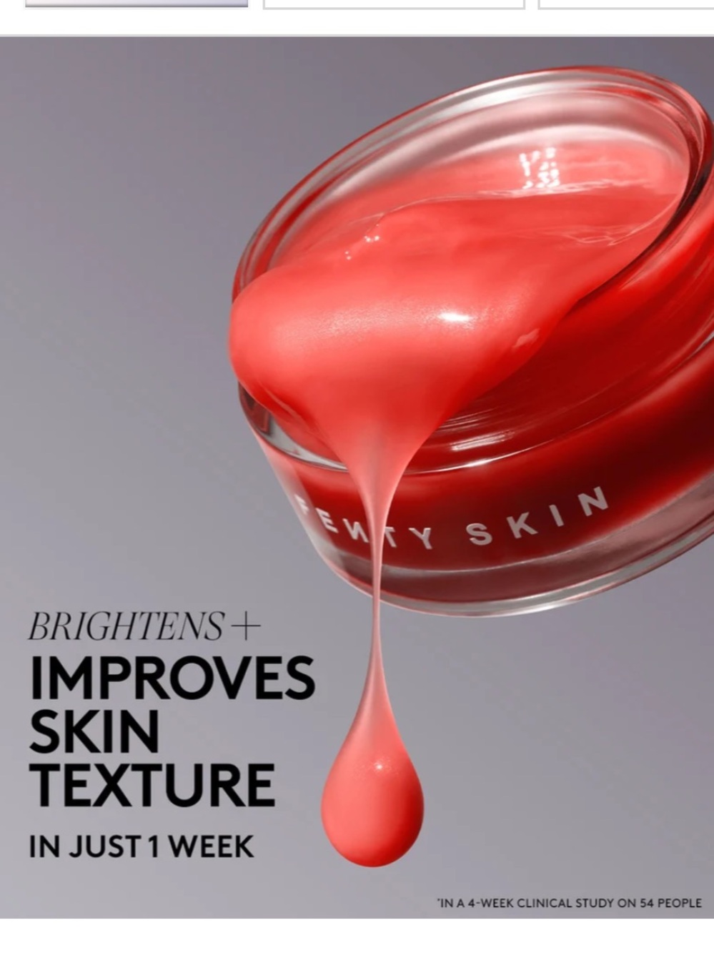 NEW Fenty Skin CHERRY DUB BLAH 2 BRIGHT 5% AHA FACE MASK - Picture 2 of 9
